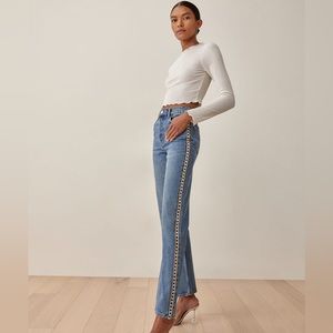 Reformation Crystal High Rise Straight Leg Jeans - size 26 - New With Tags